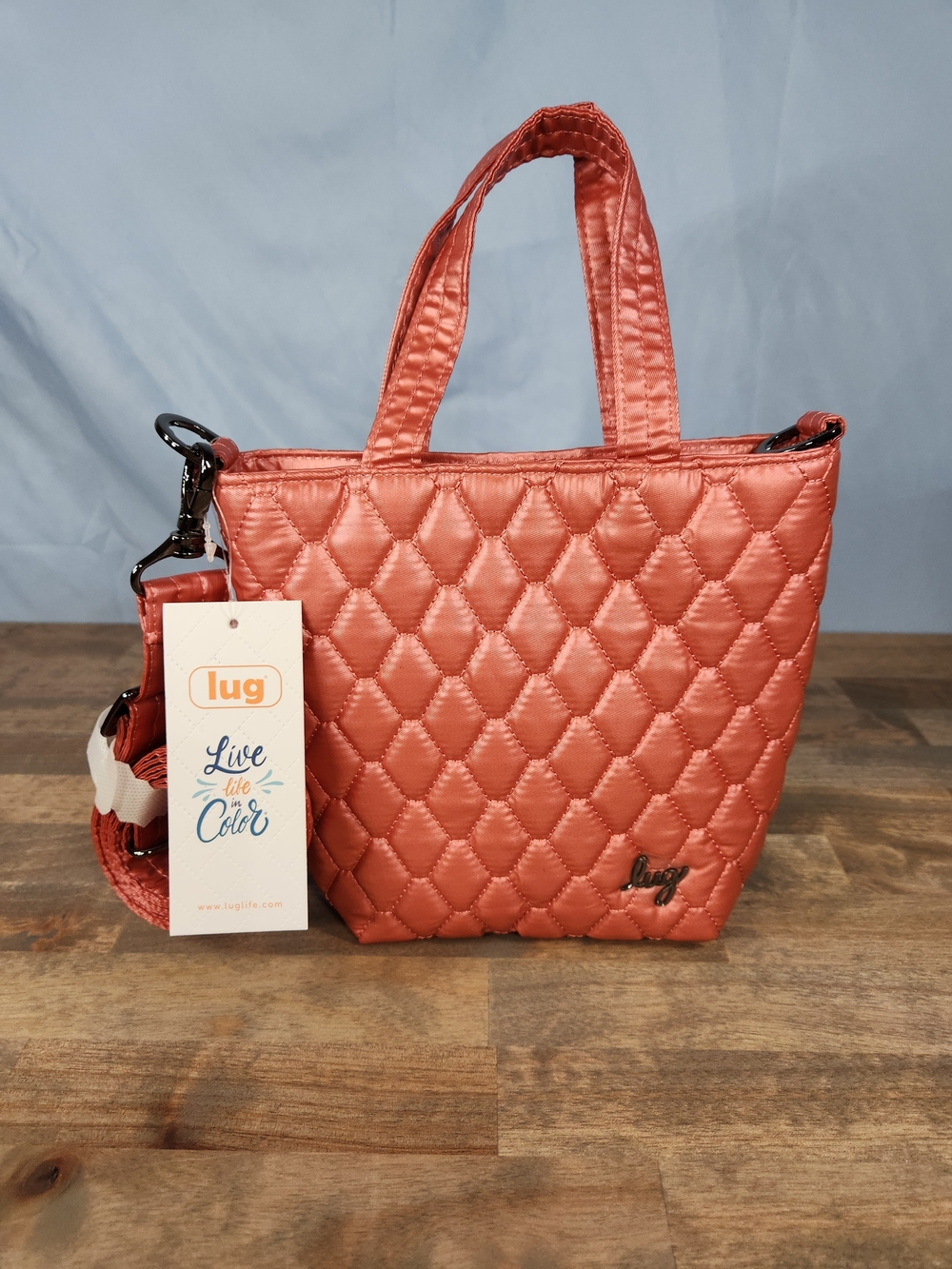 Lug Tip Toe Crossbody Bag Metallic Watermelon